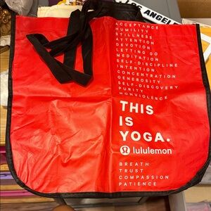 lululemon athletica Bold Red Yoga Tote